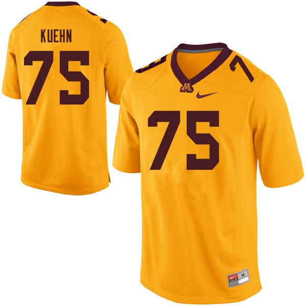 Men #75 Noah Kuehn Minnesota Golden Gophers College Football Jerseys Sale-Gold